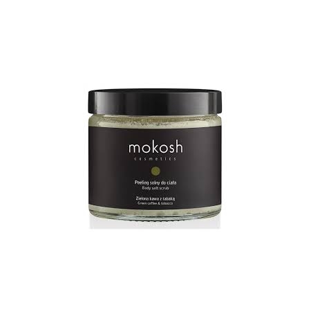 Mokosh Peeling solny do ciała Zielona kawa z tabaką, 300g